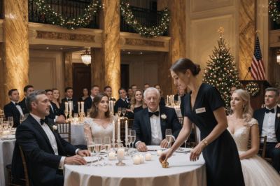 At My Dad’s Second Wedding, The Tag On My Chest Read “Housekeeper.” His New Wife Smirked, “You’re Just Staff Here.” No Chair, No Plate, No Place. My Brother Chuckled: “Food Is For Family.” I Stood Tall, Slid Off The Family Ring, And Said, “Then I’m No Longer Your Family.” Their… SMILES VANISHED, BUT THAT WAS ONLY THE BEGINNING.